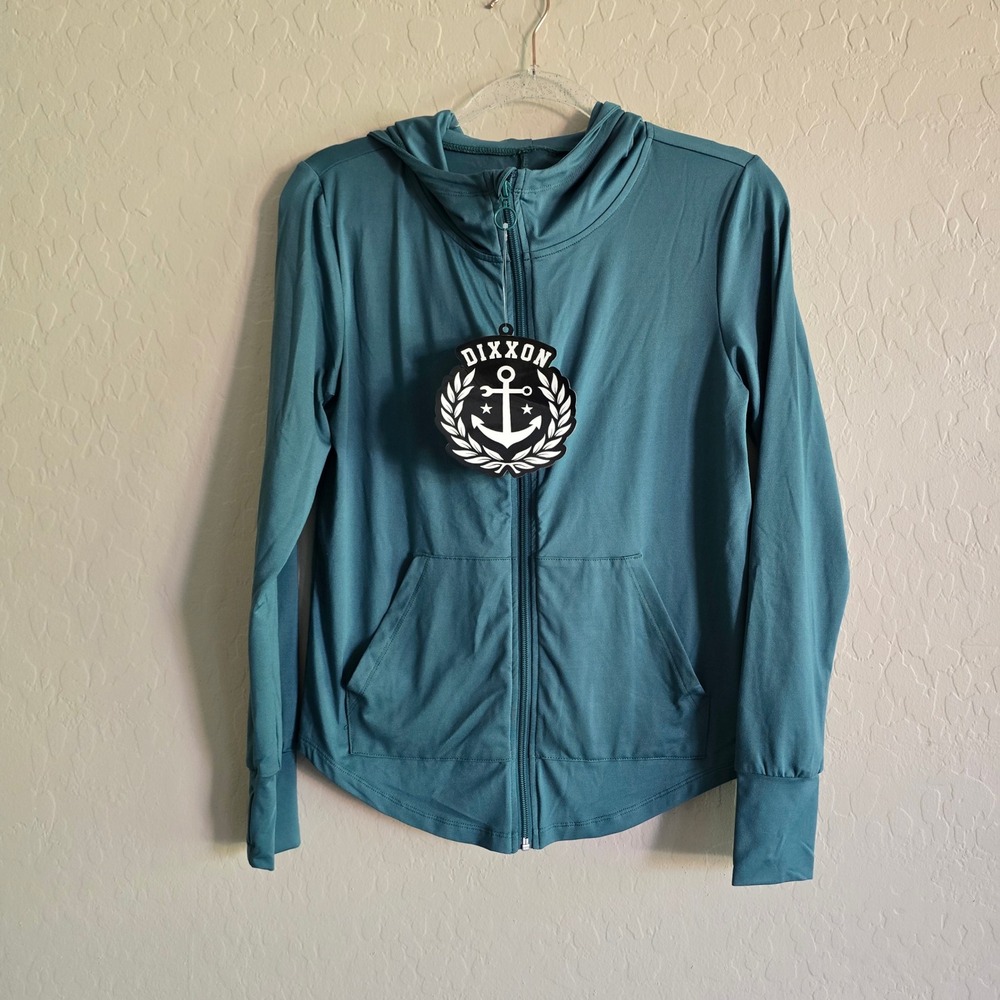 Dixxon Women's Performance Full Zip Hooded Jacket Size Small New Athletic